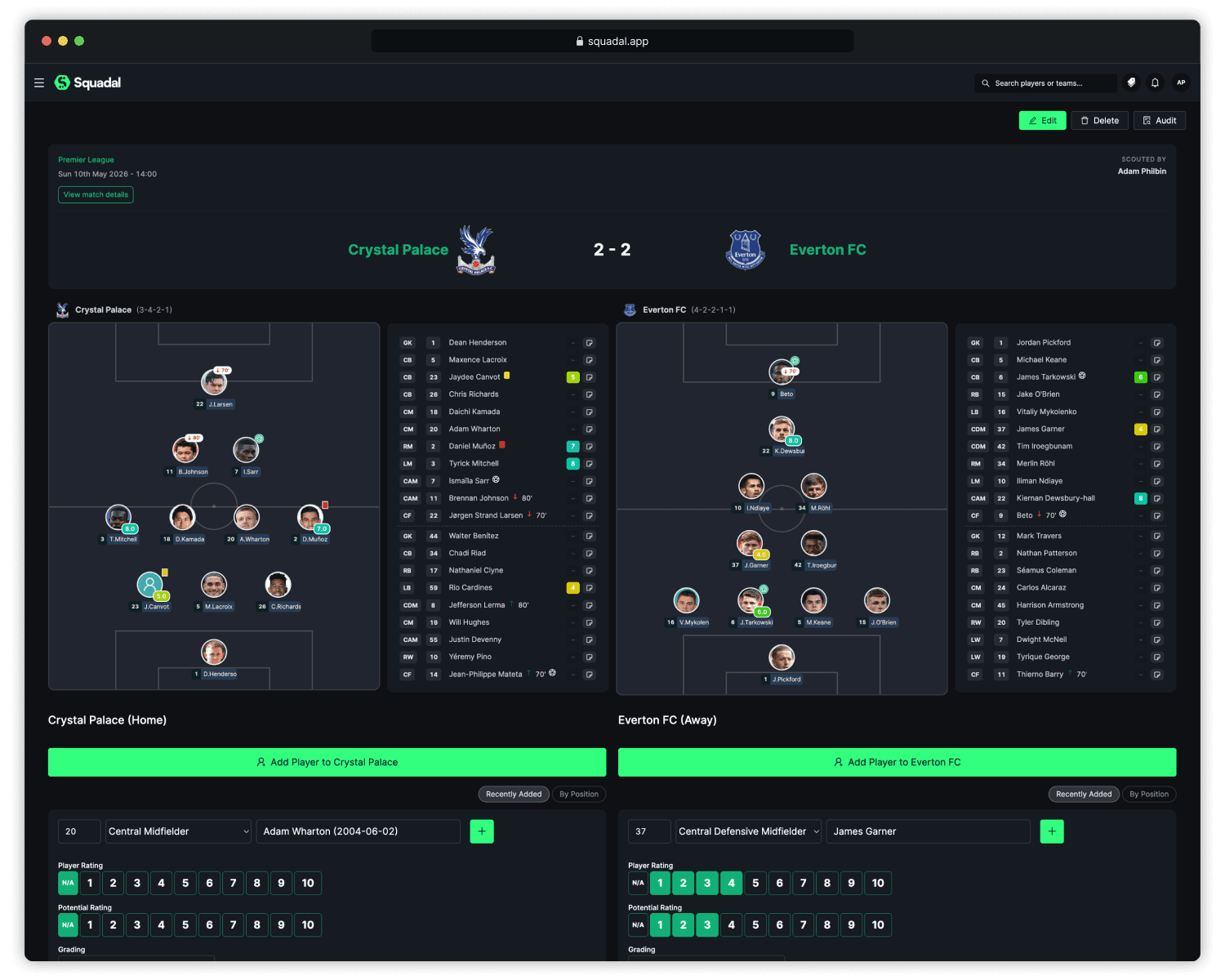 Squadal Screen Match